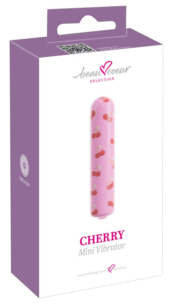CHERRY Mini Vibrator – Körsbärsmönstrad Minivibrator