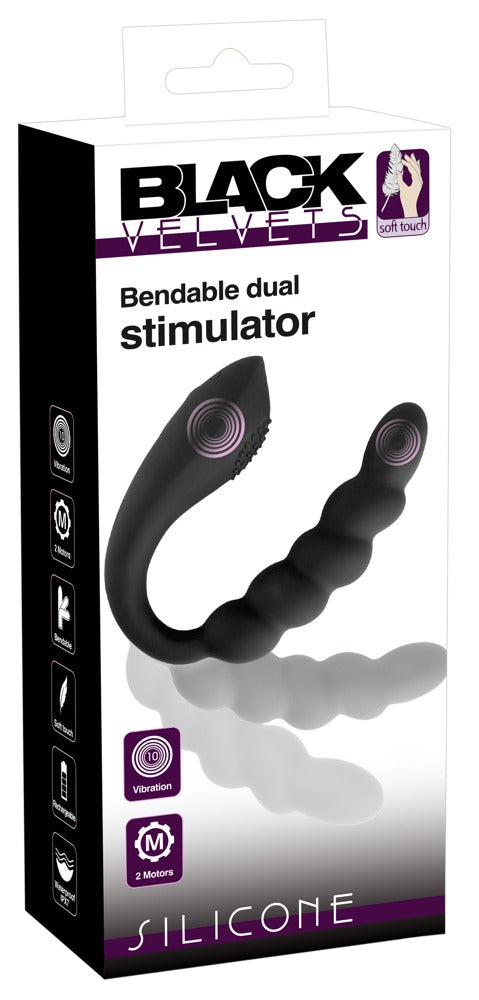 Black Velvets Bendable Dual Stimulator – Dubbelvibrator
