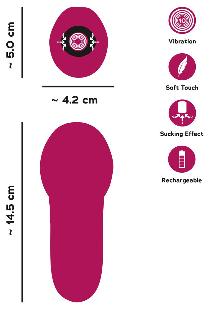 Oral Fun Sugvibrator med Vibrerande Tunga