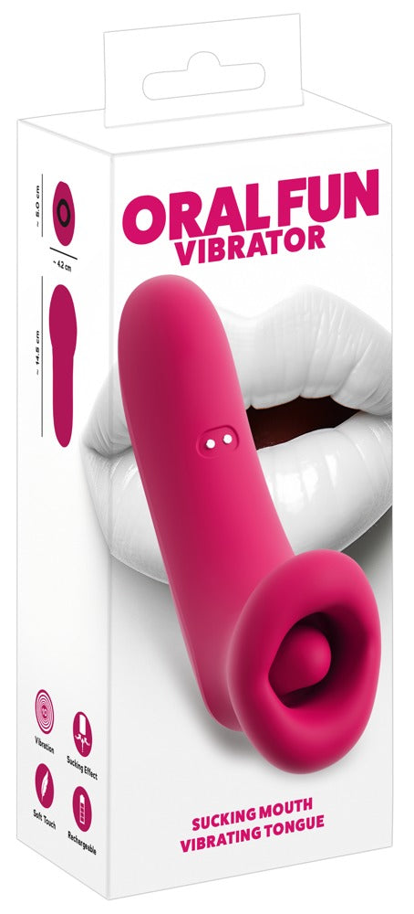 Oral Fun Sugvibrator med Vibrerande Tunga