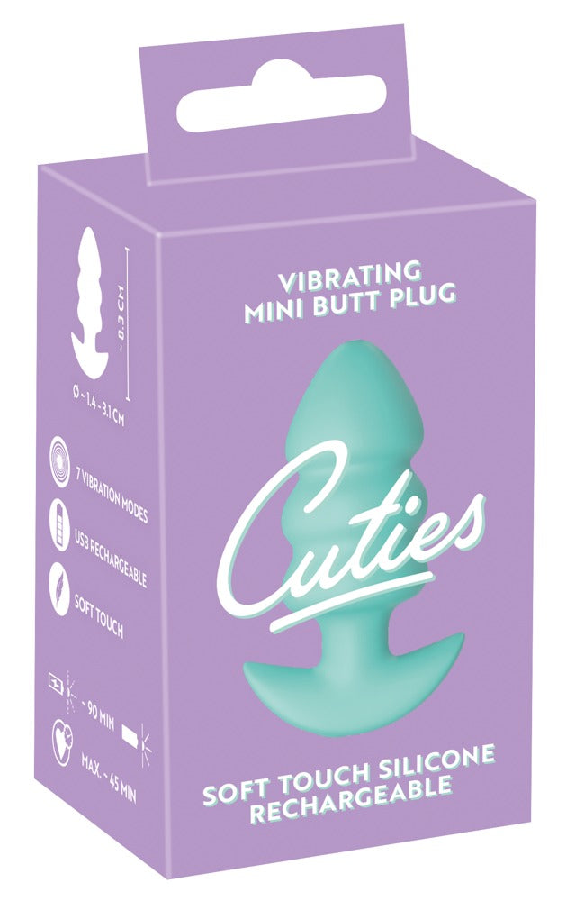 Cuties Mini Analplugg med Vibration Grön
