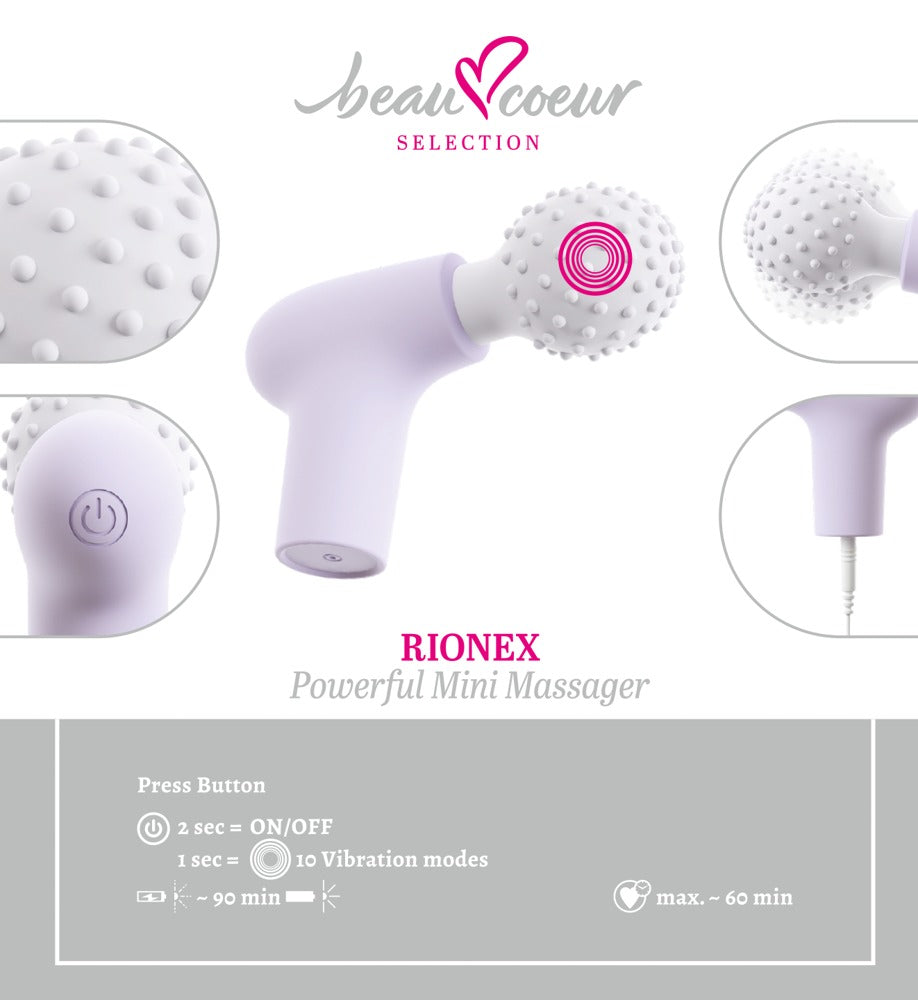 RIONEX Mini Massager med Kraftfulla Vibrationer