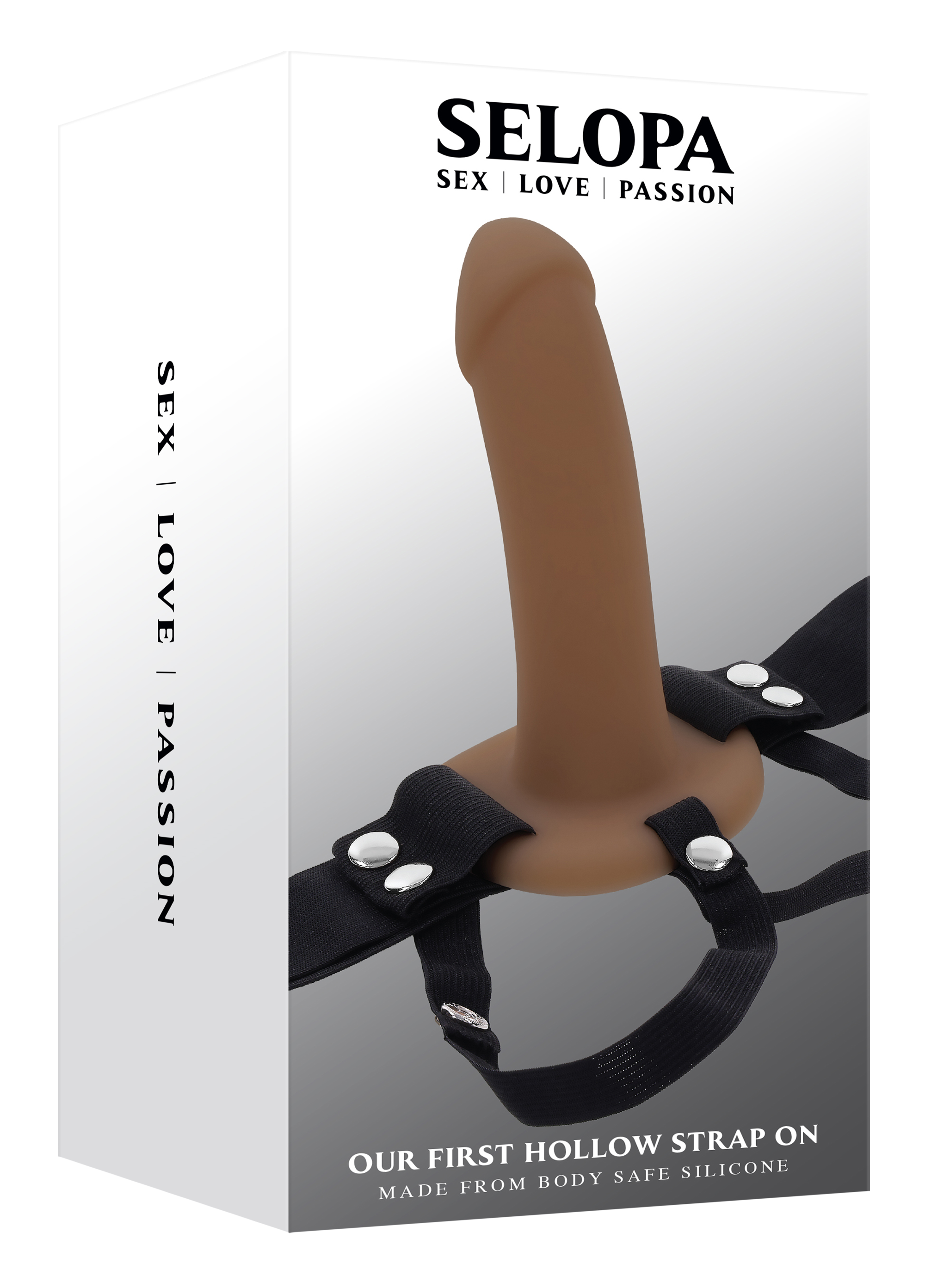 Ihålig Strap-On med Avtagbar Dildo – 16 cm