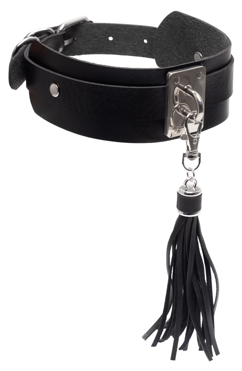 Halsband med Tofs och Gulddetaljer