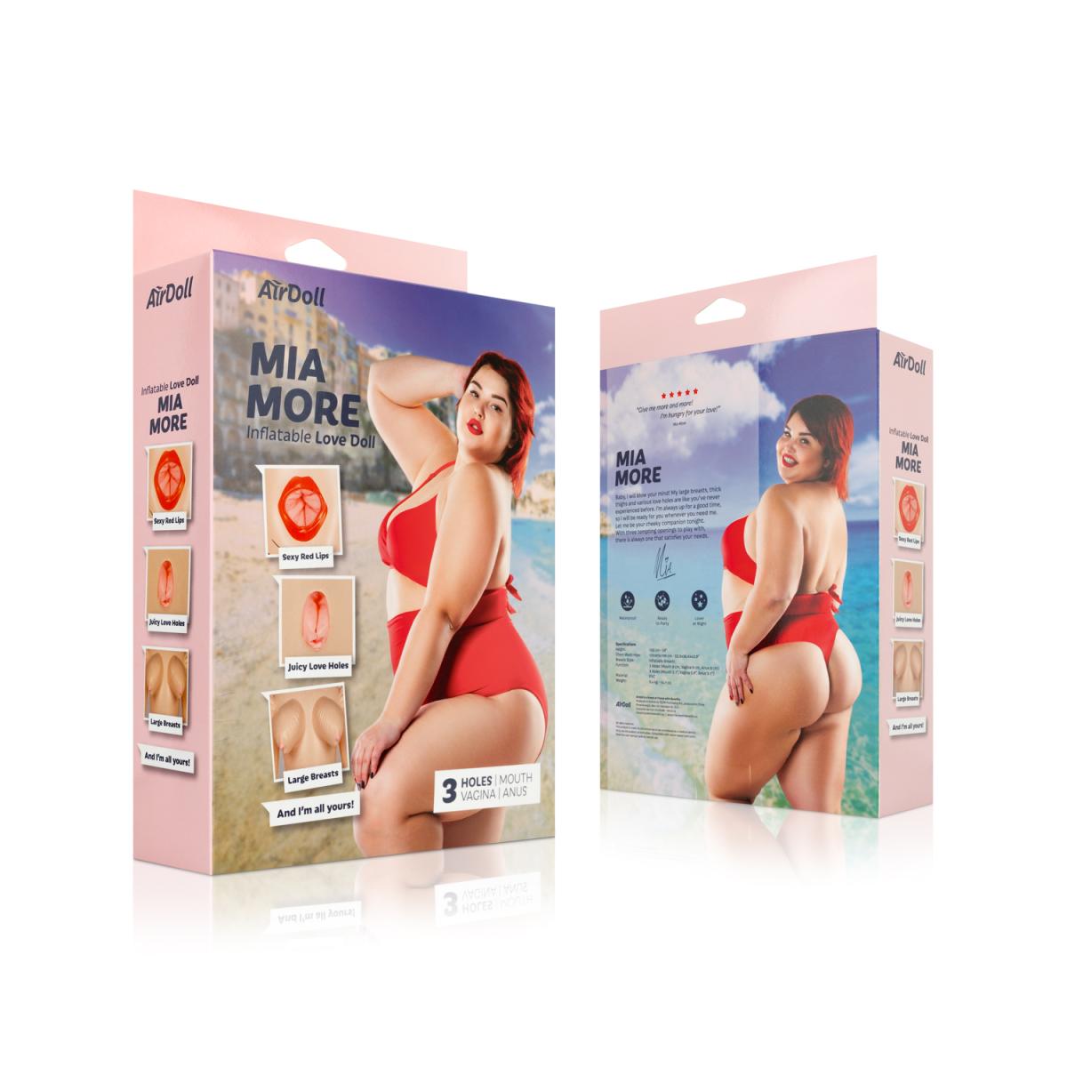 Mia More puhallettava rakkausnukke