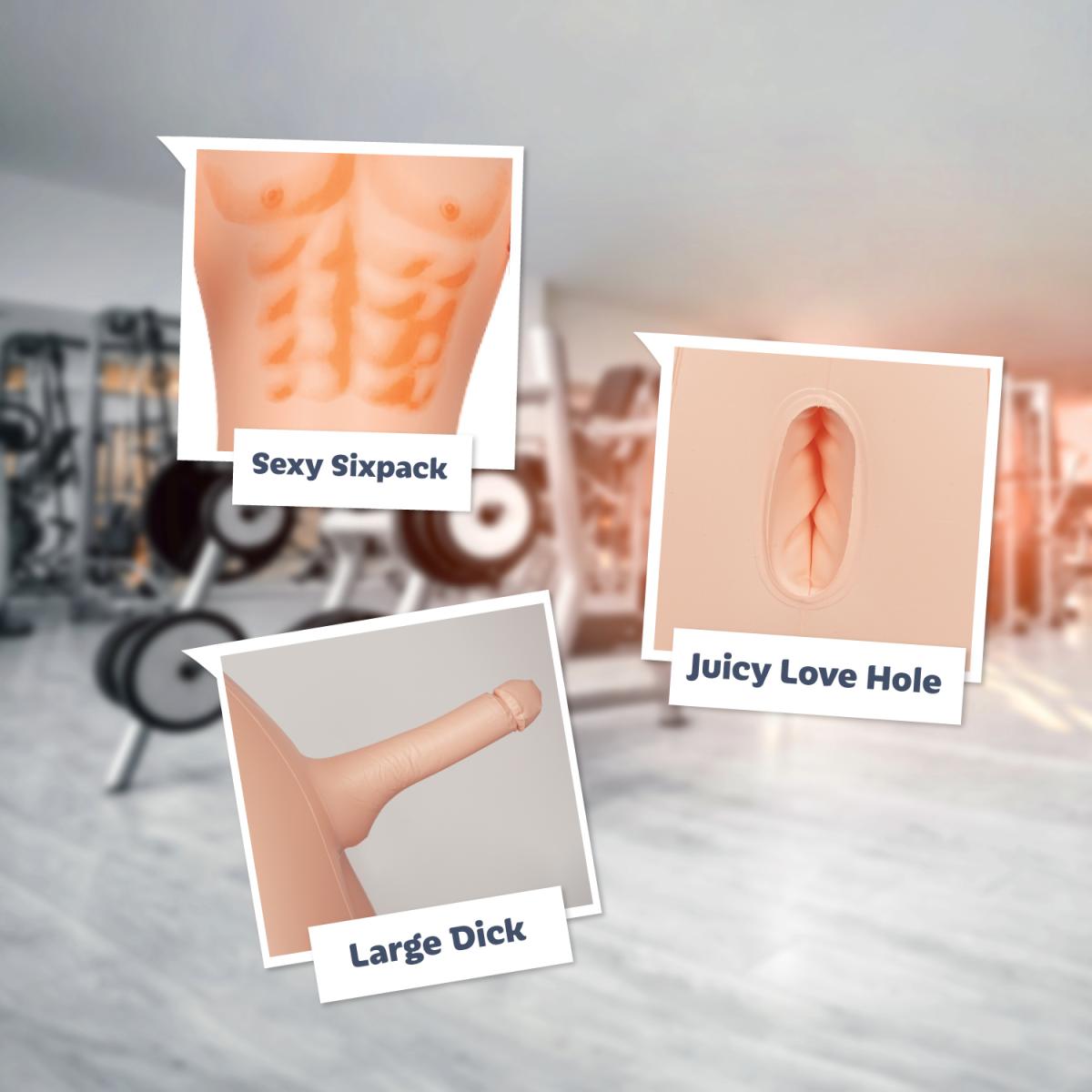 David Blowme puhallettava rakkausnukke