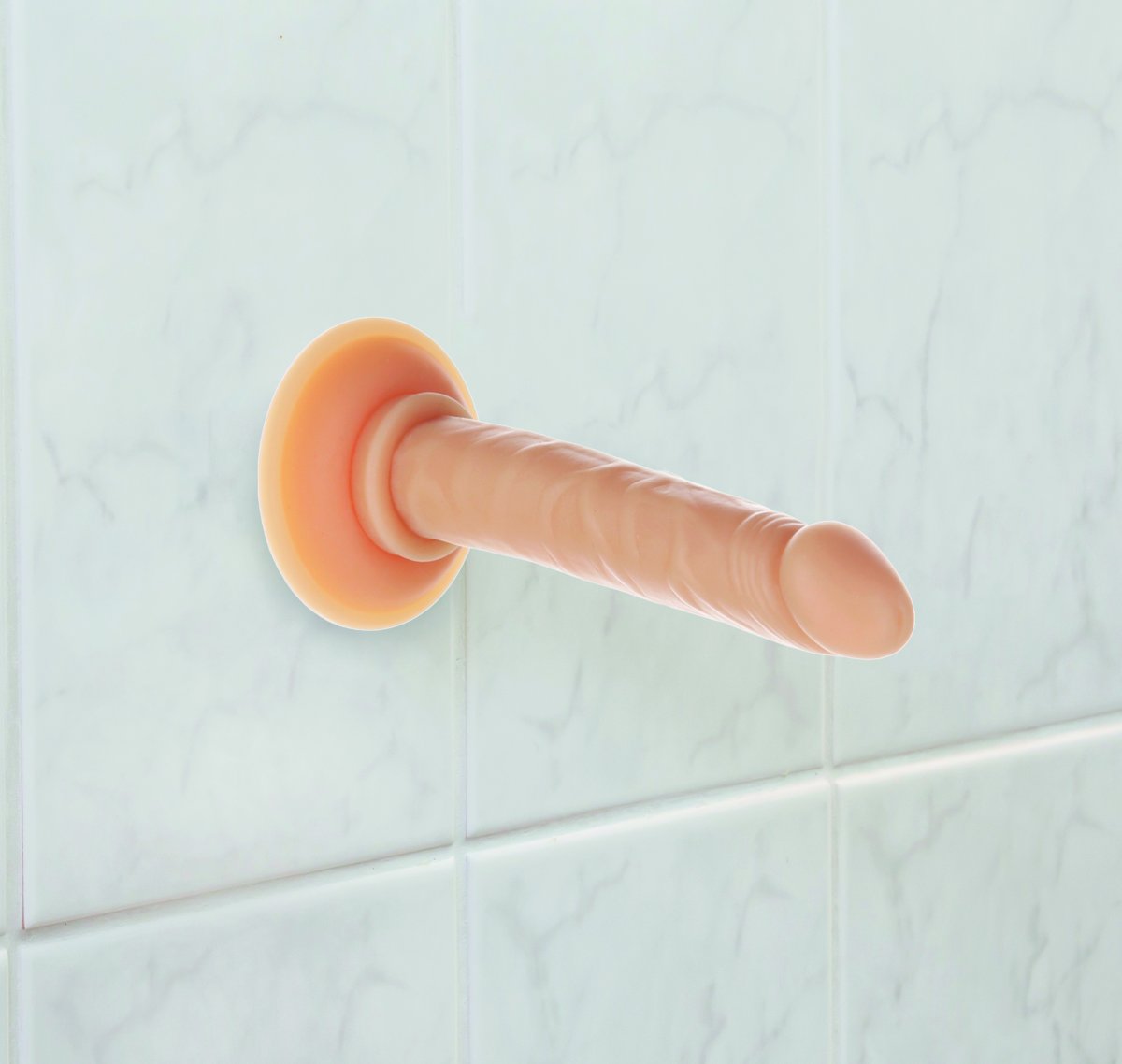 Mjuk Dildo Med Sugpropp