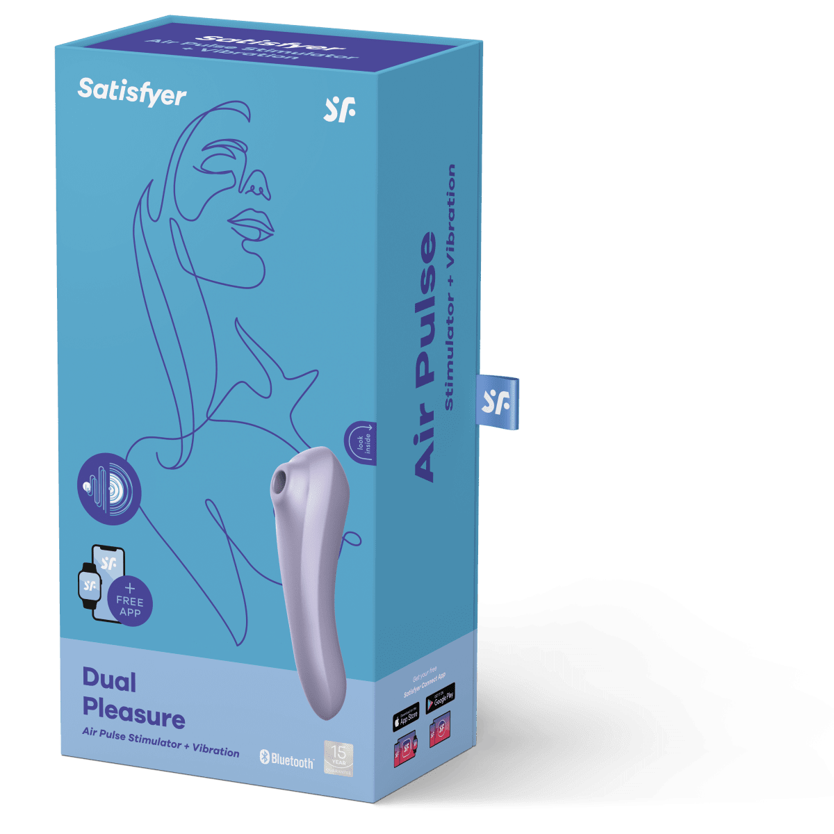 Ilmanpainevibraattori Dual Pleasure - Satisfyer