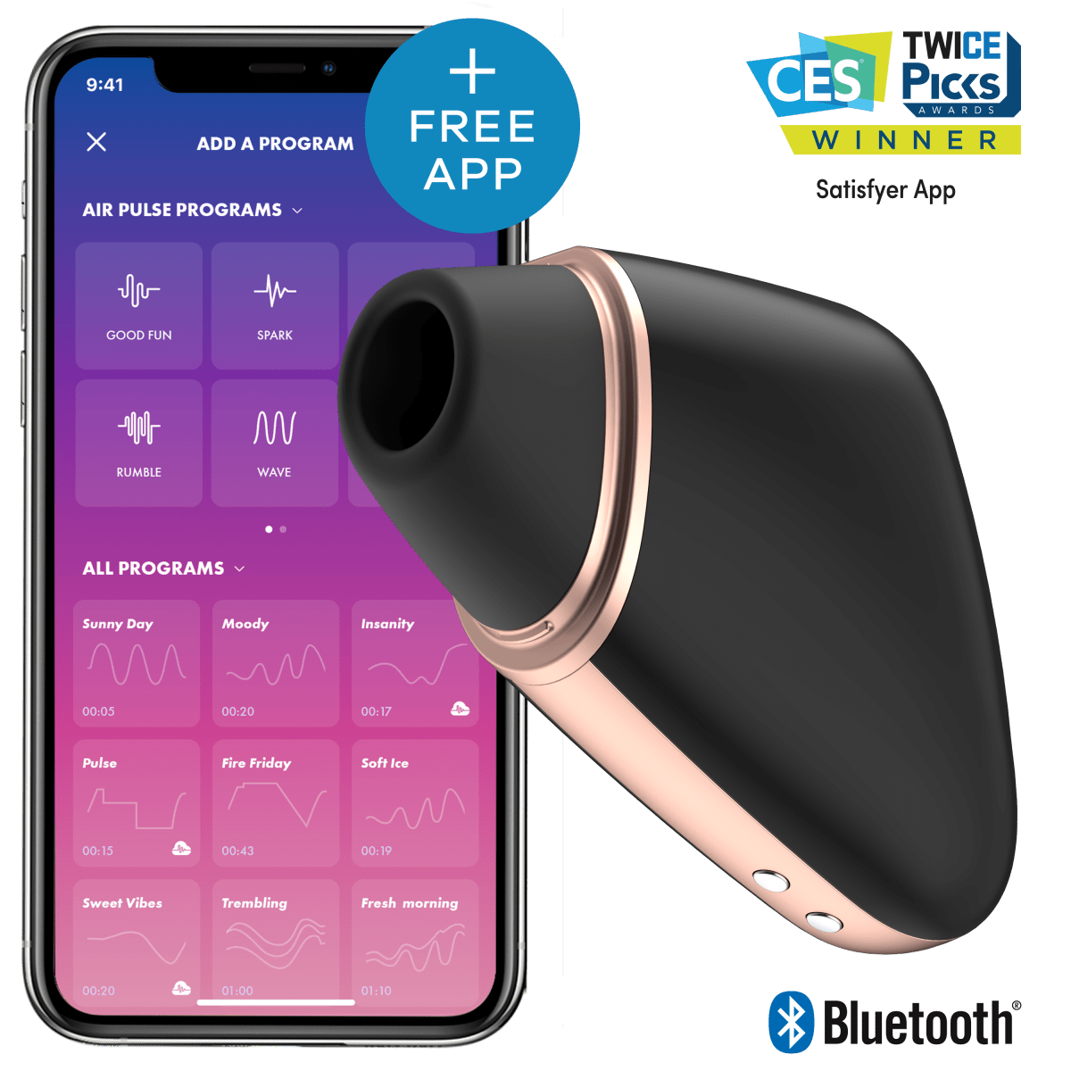 Lufttrycksvibrator Love Triangle - Satisfyer