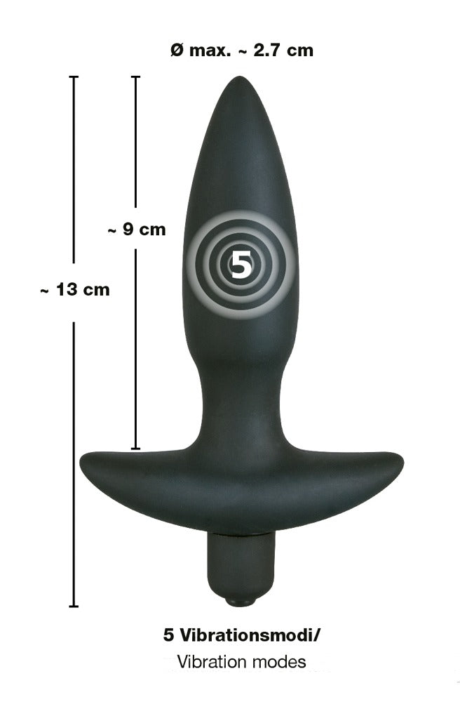 Vibrerande Buttplug 13 cm