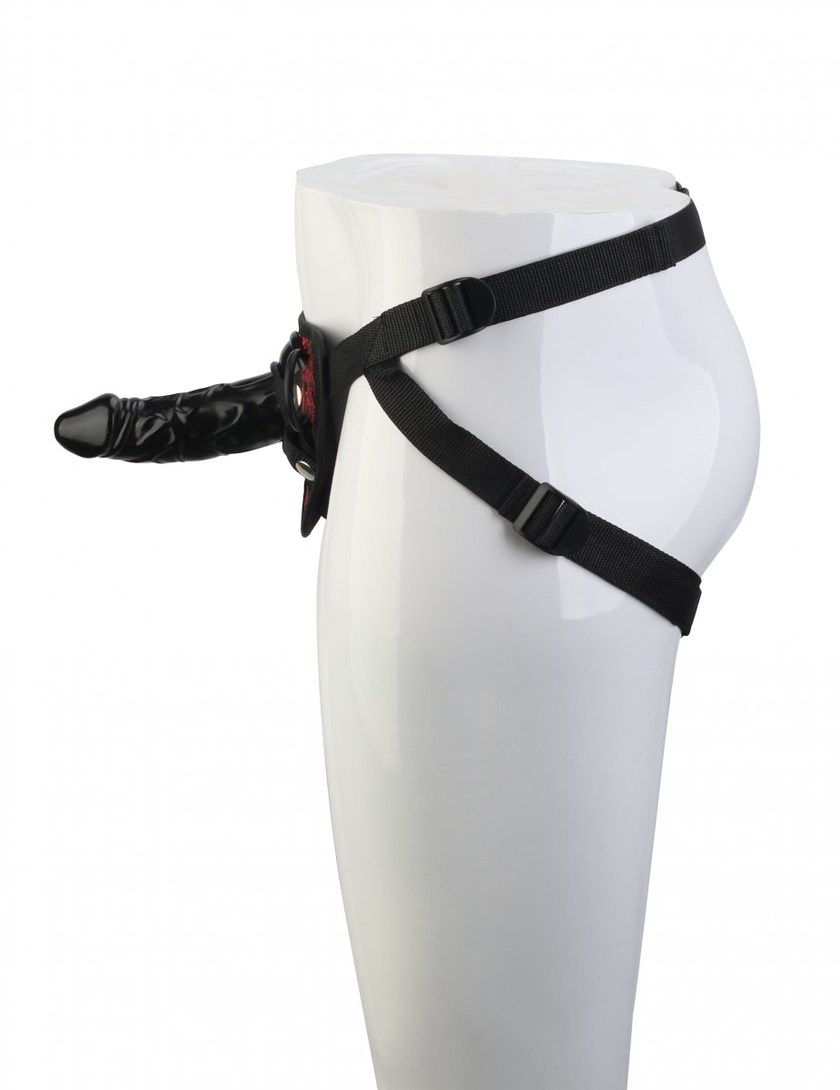 Hihna dildolla. Pituus 14,5 cm