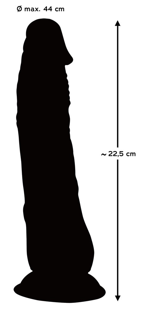 Läpinäkyvä Dildo 22 cm