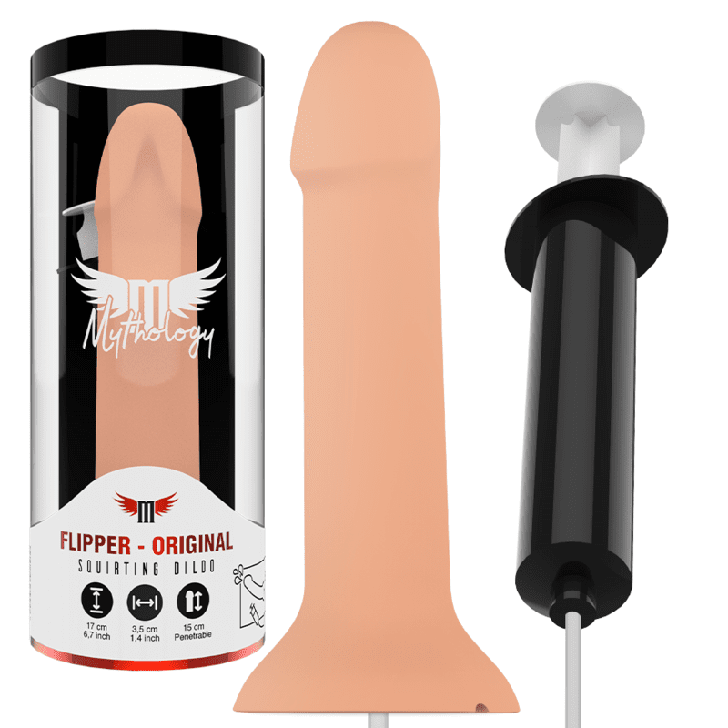 Joustava ruiskuttava dildo