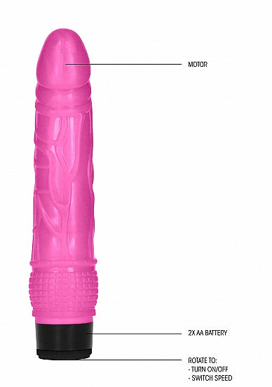 Dildo vibraattori 20 cm Pinkki