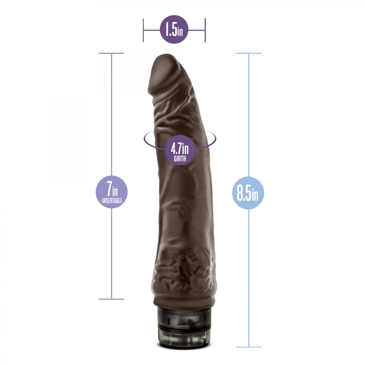 Dr.Skin Vibrating Dildo 21,5 cm