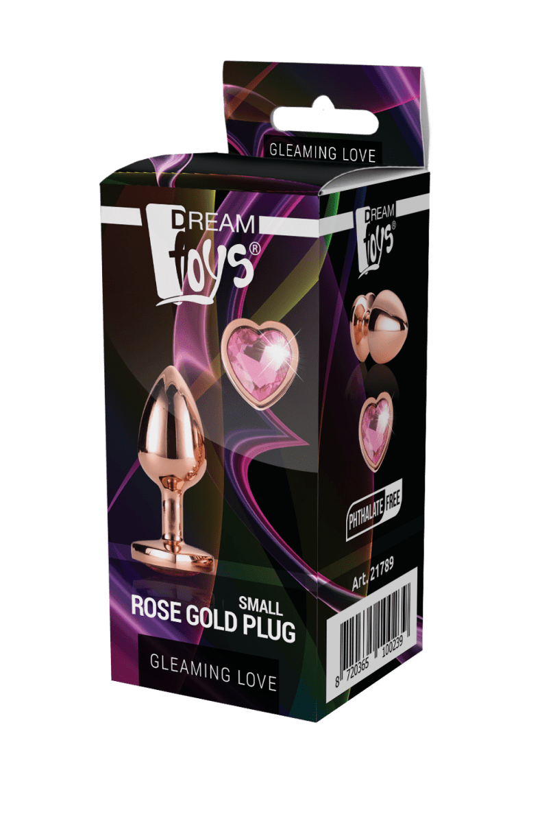 Kultainen Butt Plug Sydämellä