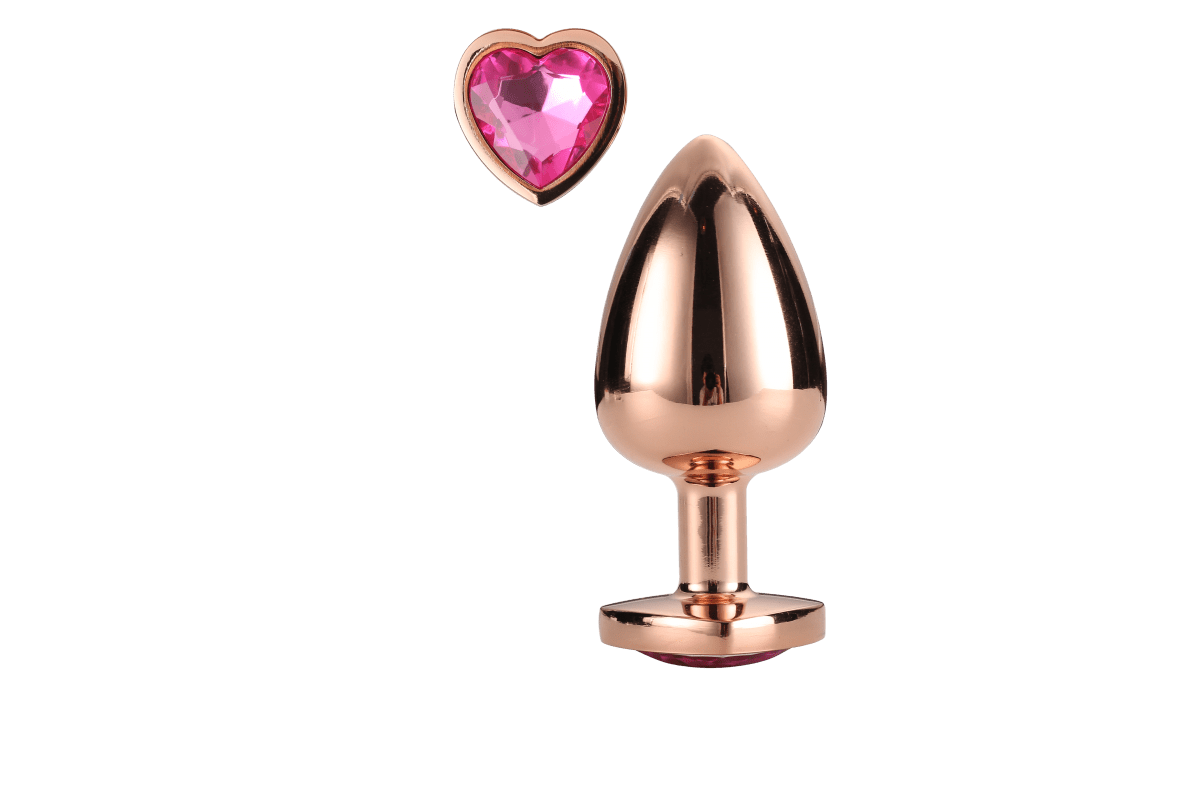 Kultainen Butt Plug Sydämellä