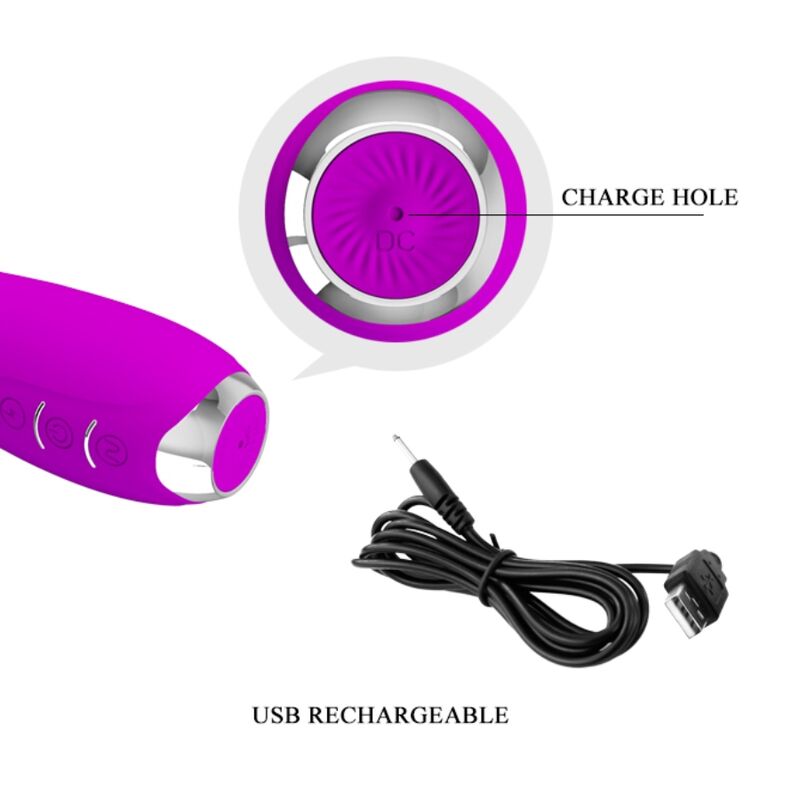 Pretty Love Hector Electroshock Vibrator Lila