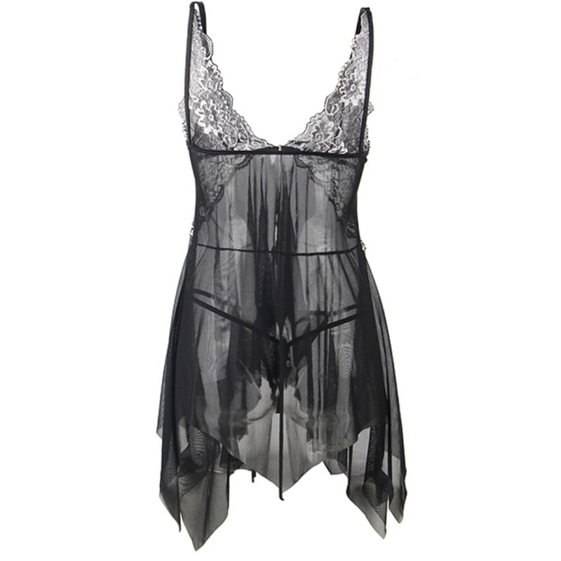 Subblime Elegant Babydoll med Asymmetrisk Kjol