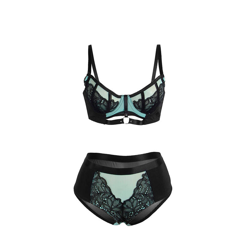 Subblime Grönt Lingerie Set Push-Up
