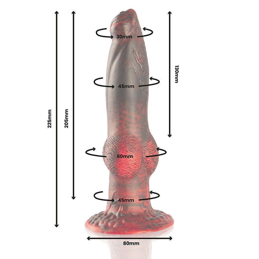Prometheus Vibrerande Fantasy Dildo med Fjärrkontroll