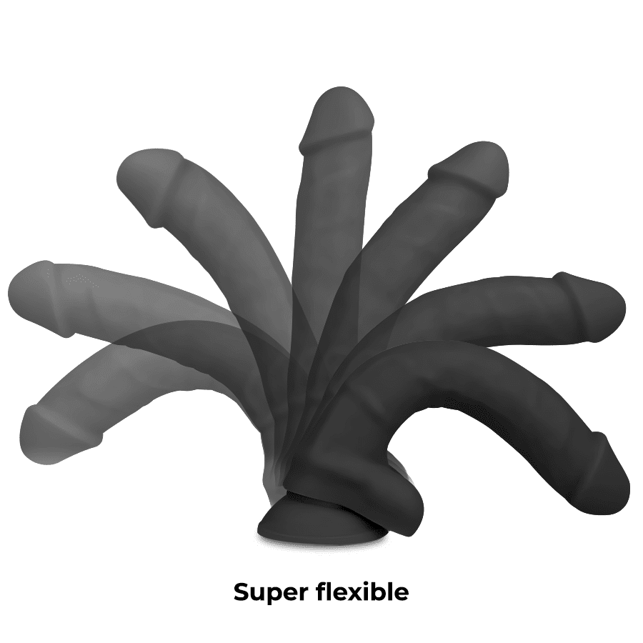Silicone Density Dildo Black