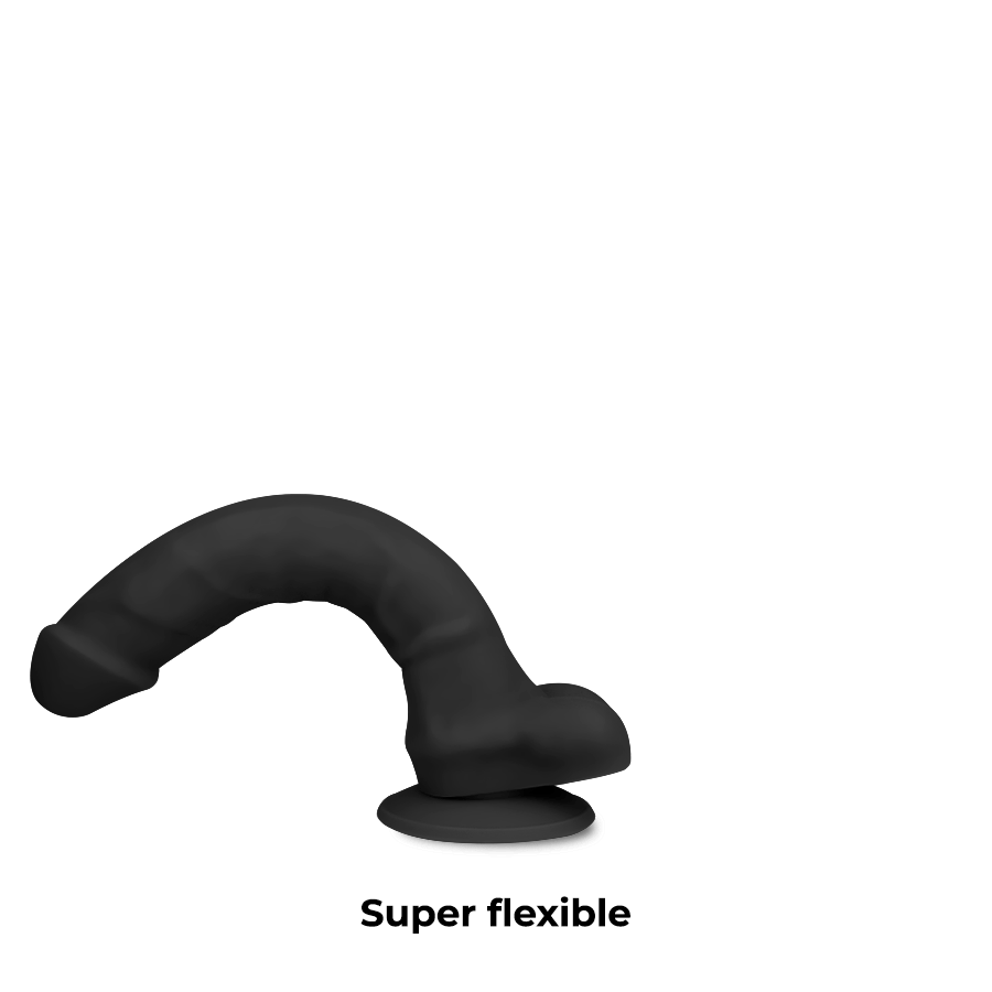 Silicone Density Dildo Black
