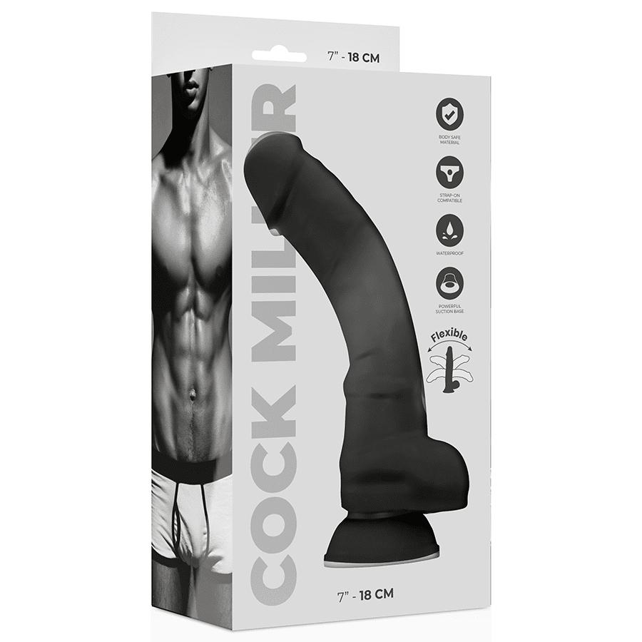 Silicone Density Dildo Black