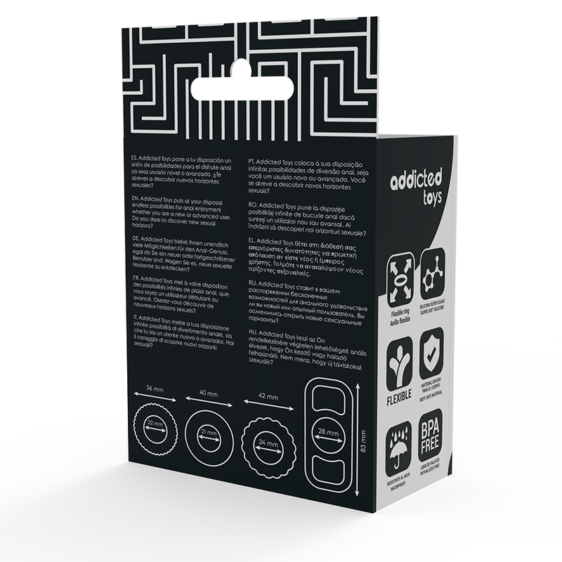 Addicted Toys – Penisring Set 4-pack Silikon