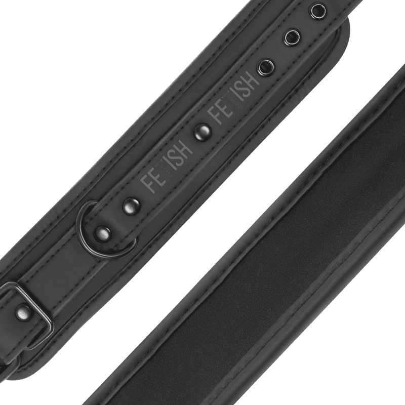 Vegaaniset nahkaiset käsiraudat neopremevuorella