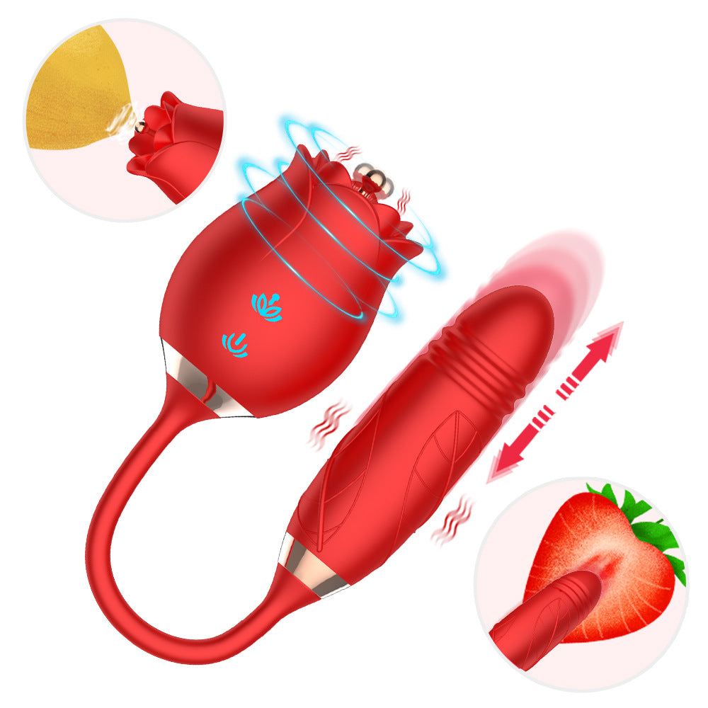 Klitoris-vibraattori työntövoimalla