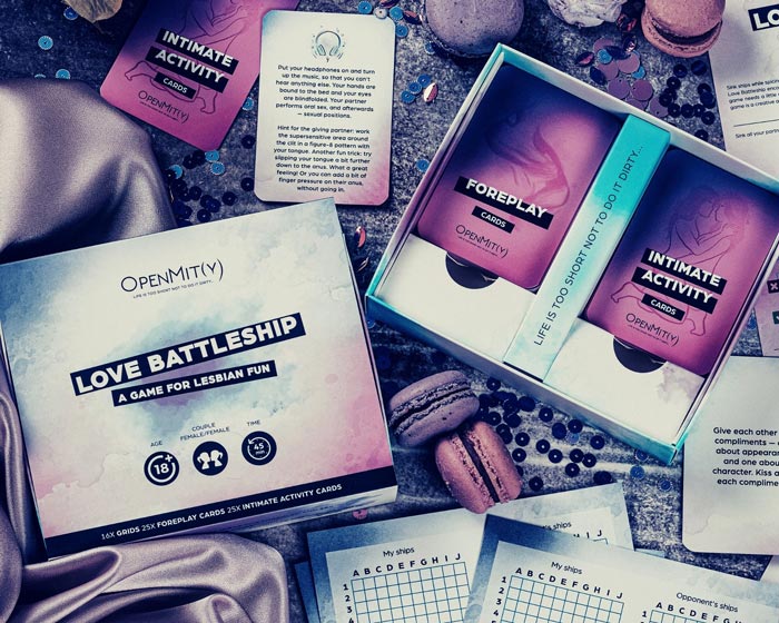 Kærlighedsslagskib lesbisk intimitetsspil