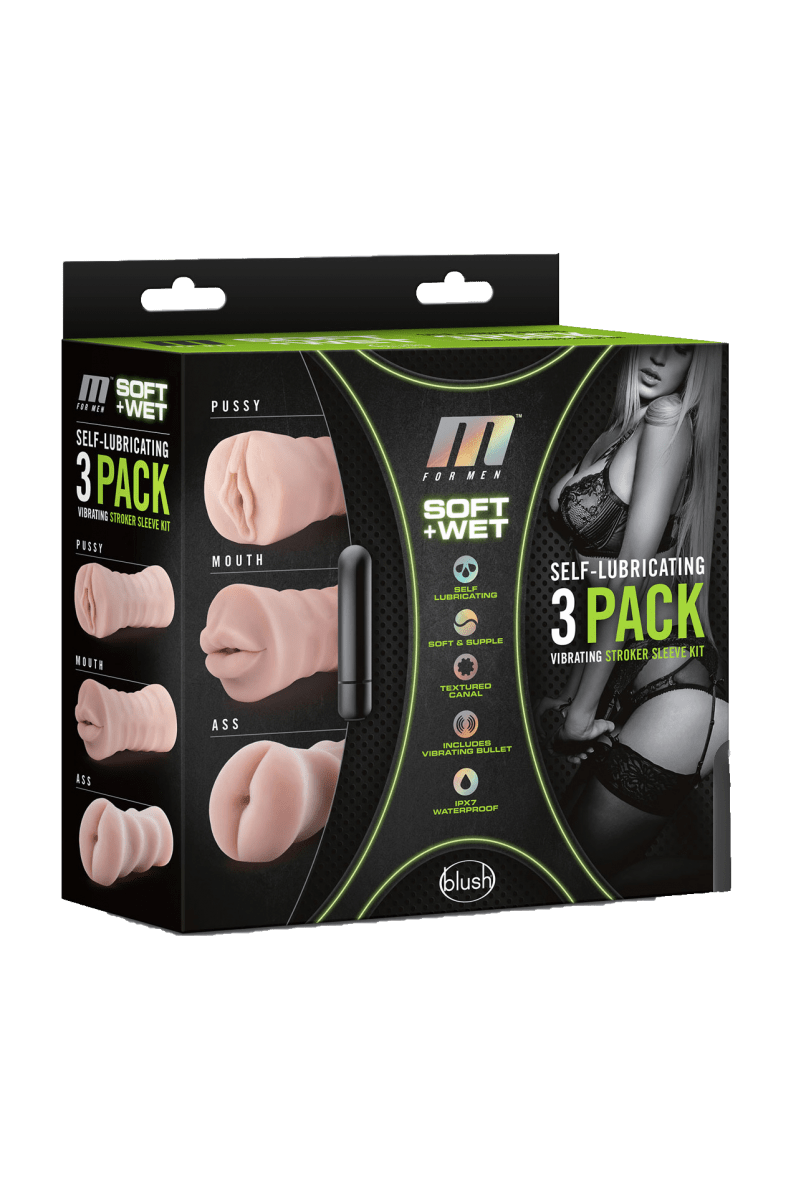 3 olika masturbator - Mun/Vagina/Anal