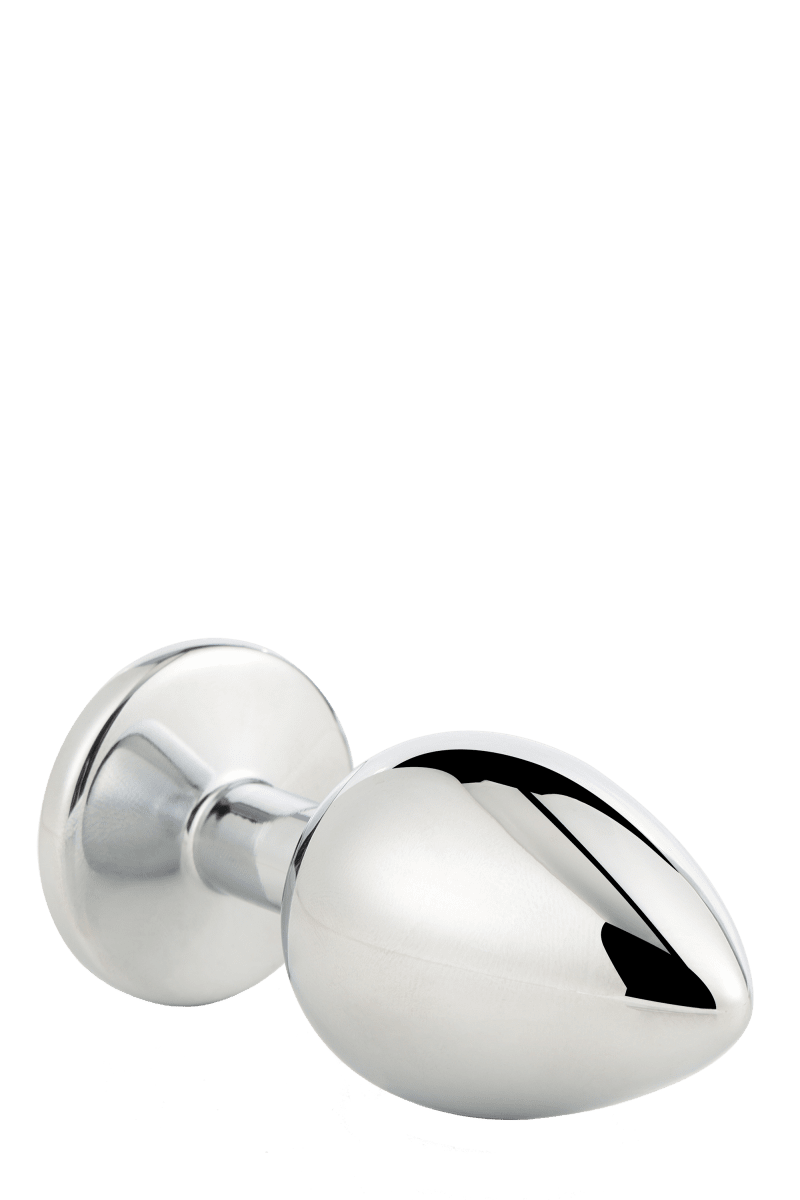 Analplugg Silver Med Kristall