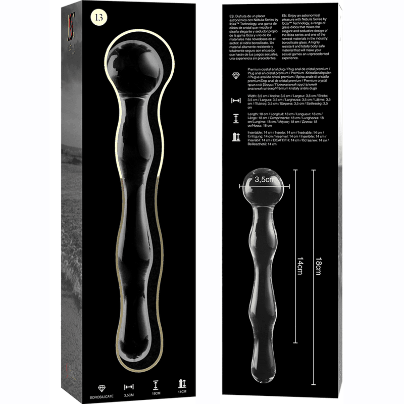 Nebula Series Model 13 Glass Dildo