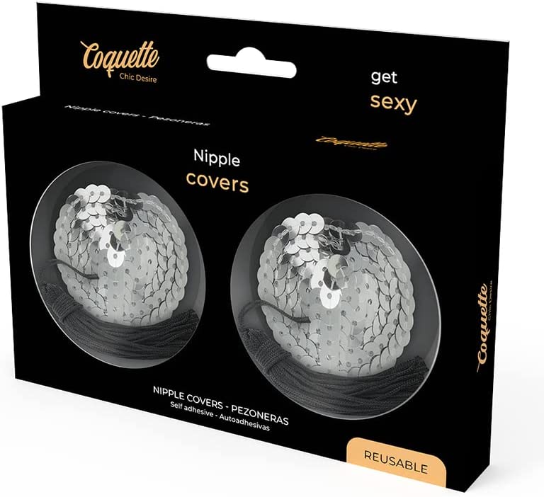 Silver Nipple Sticker