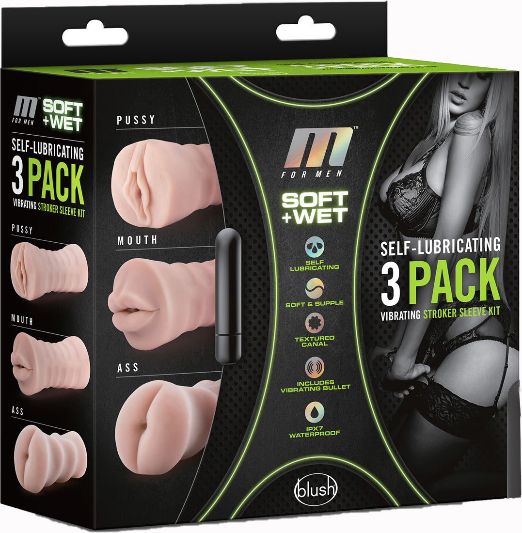 3 olika masturbator - Mun/Vagina/Anal