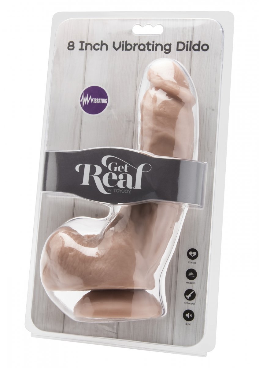 Dildo tärinällä 20 cm
