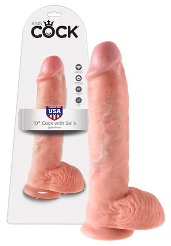 King Cock Dildo Pallon kanssa