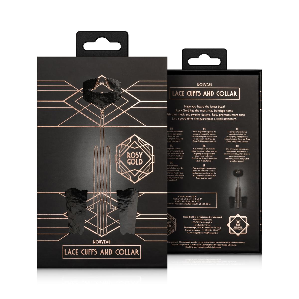 Rose Gold Pitsiset hihansuut ja kaulakoru