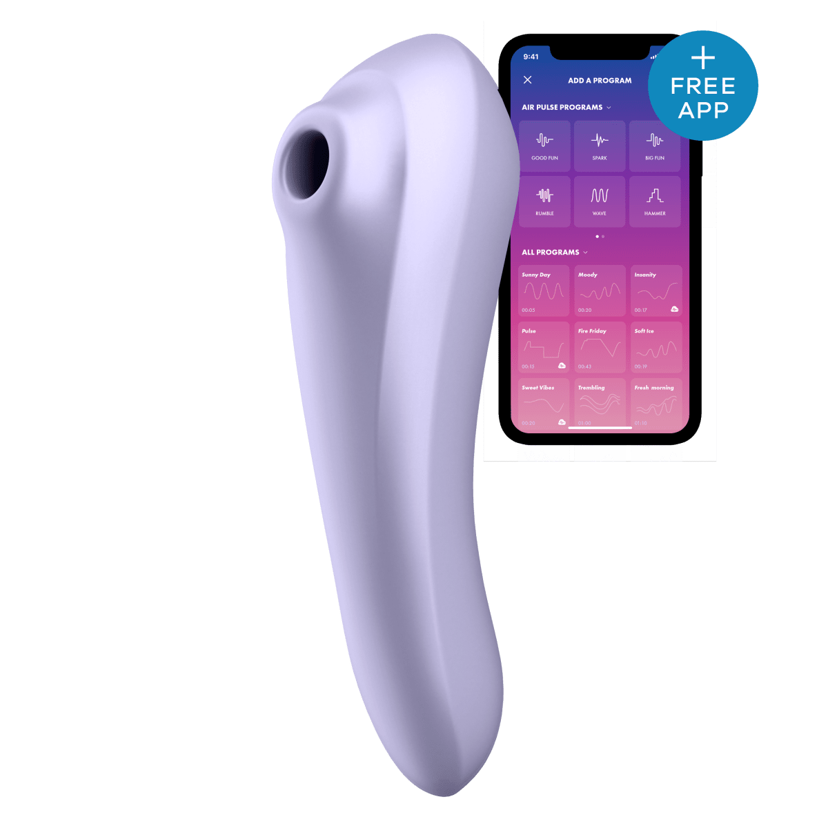 Ilmanpainevibraattori Dual Pleasure - Satisfyer