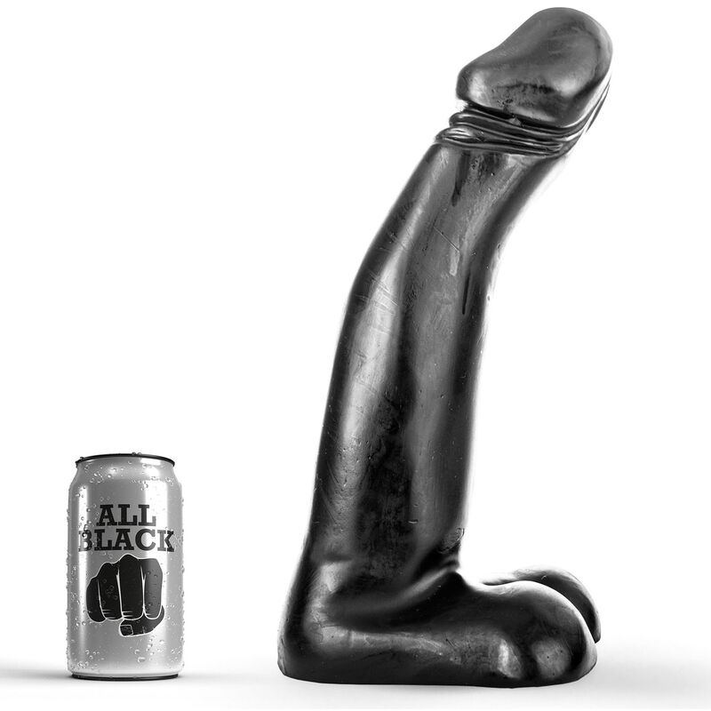 All Black Huge Dildo 32cm