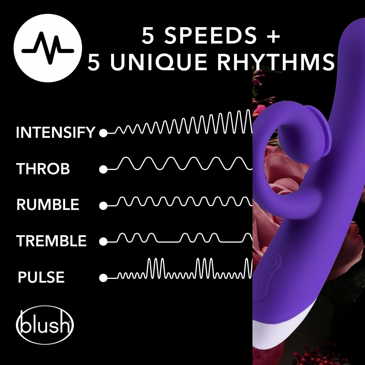 Sugende Kanin Vibrator 19 cm