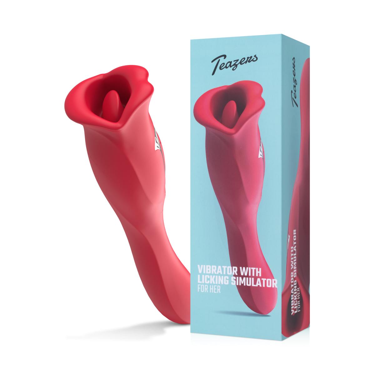 Teazers Vibraattori Licking Clitoris-stimulaattorilla