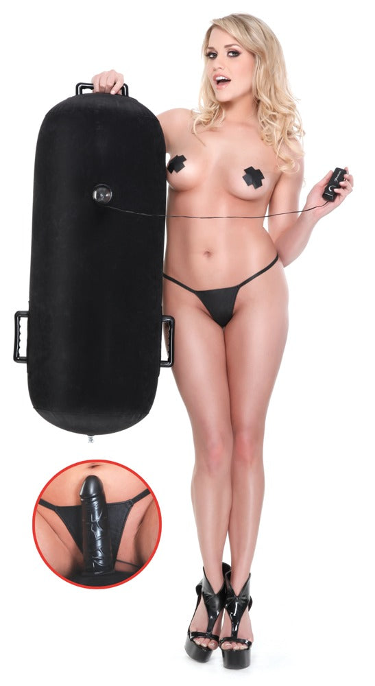 Puhallettava seksityyny - dildolla