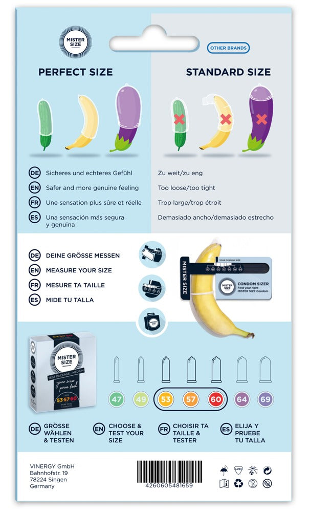 Mister Size Testpaket Kondomer Medium