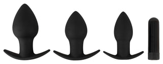 Black Velvets Analset med 3 Pluggar & Vibro-Bullet