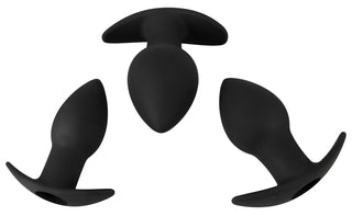 Black Velvets Analset med 3 Pluggar & Vibro-Bullet