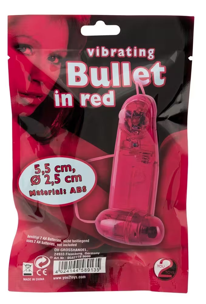 Vibro-Bullet Röd – Kompakt med Fjärrkontroll