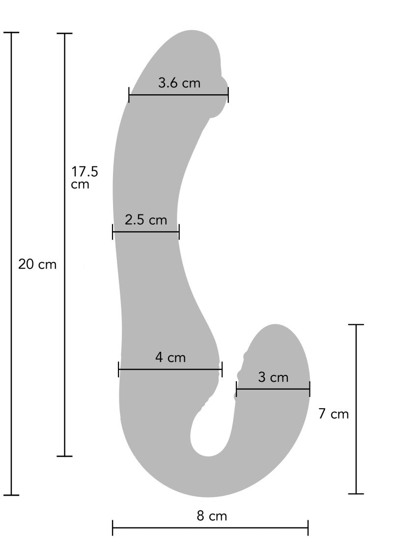 Remote Controlled Strapless Strapon